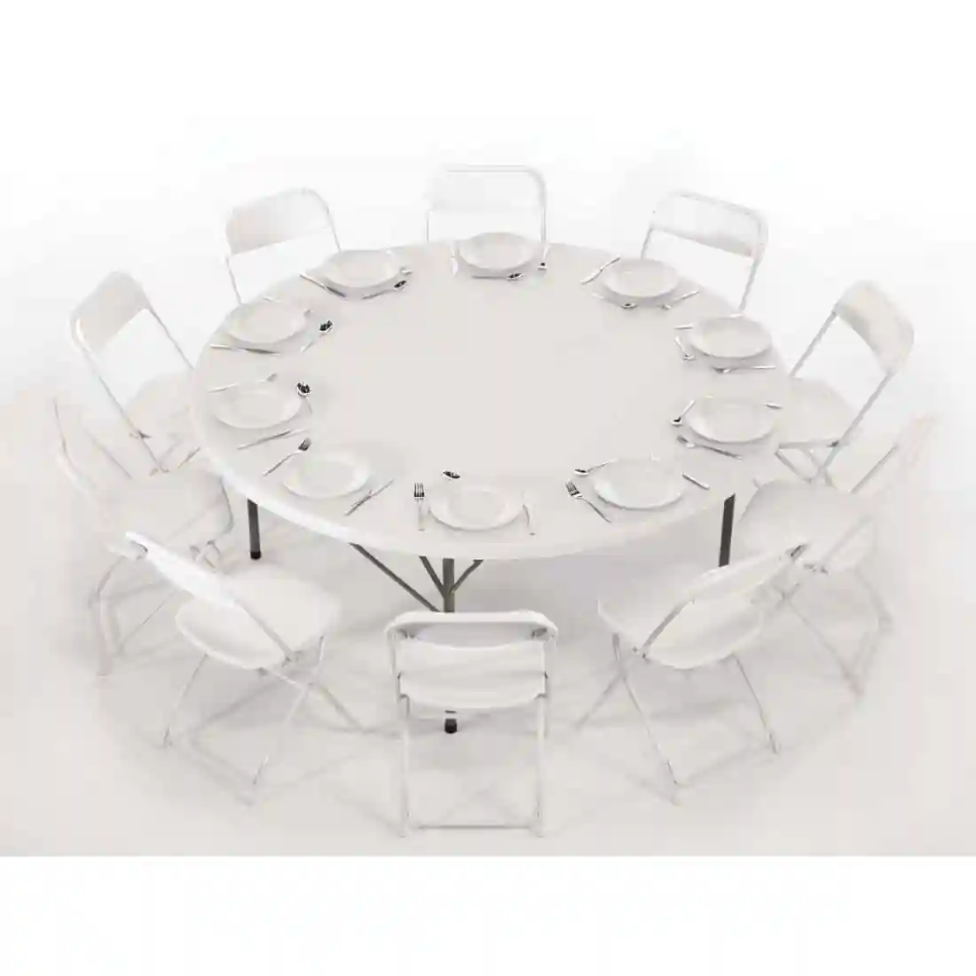 Bolero PP Folding Chairs White (Pack of 10) - Image 5