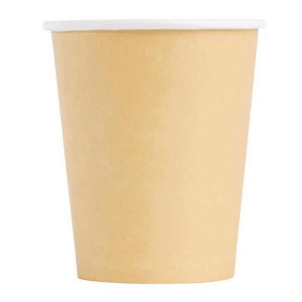 Fiesta Recyclable Coffee Cups Single Wall Kraft 225ml / 8oz (Pack of 1000) - Image 2