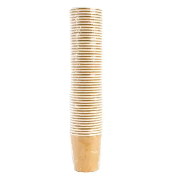 Fiesta Recyclable Coffee Cups Single Wall Kraft 225ml / 8oz (Pack of 50) - Image 6