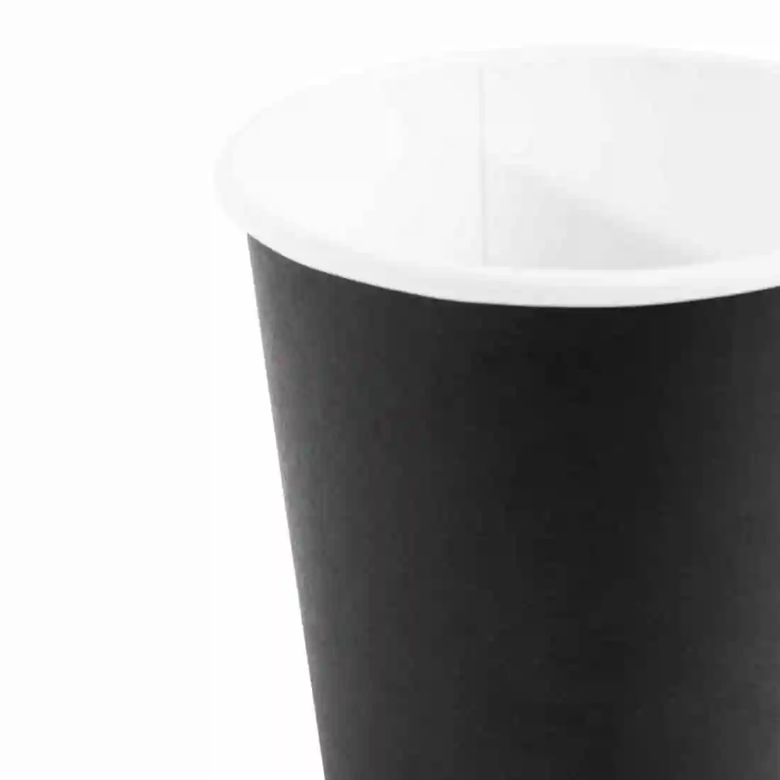 Fiesta Recyclable Coffee Cups Single Wall Black 225ml / 8oz (Pack of 1000) - Image 4