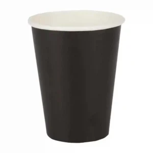 Fiesta Recyclable Coffee Cups Single Wall Black 340ml / 12oz (Pack of 1000)