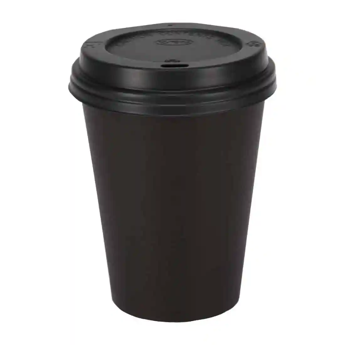 Fiesta Recyclable Coffee Cups Single Wall Black 340ml / 12oz (Pack of 50) - Image 4