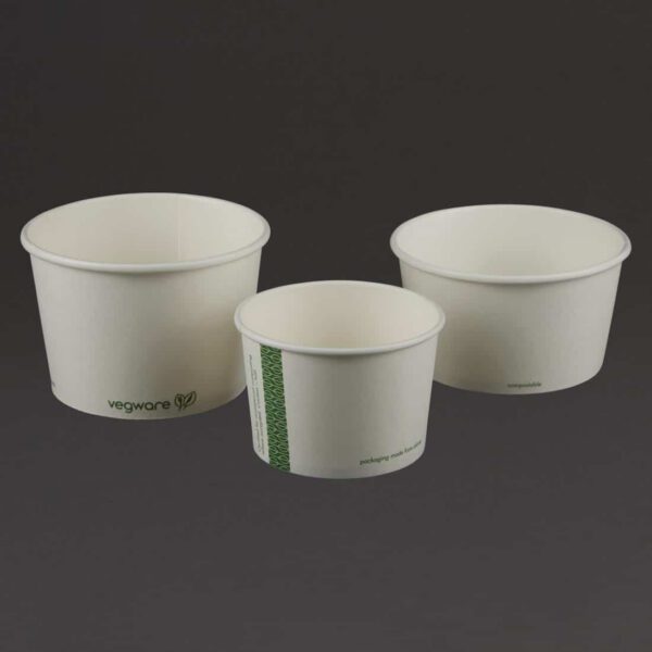 Vegware Compostable Hot Food Pots 340ml / 12oz (Pack of 500) - Image 7