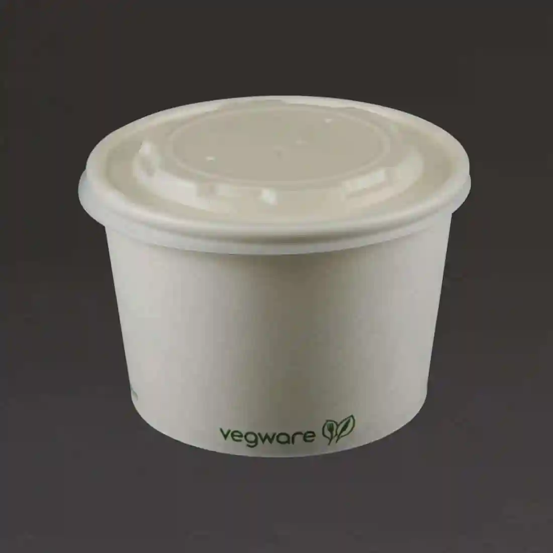 Vegware Compostable Hot Food Pot Flat Lids 350ml / 12oz and 455ml / 16oz (Pack of 500) - Image 5