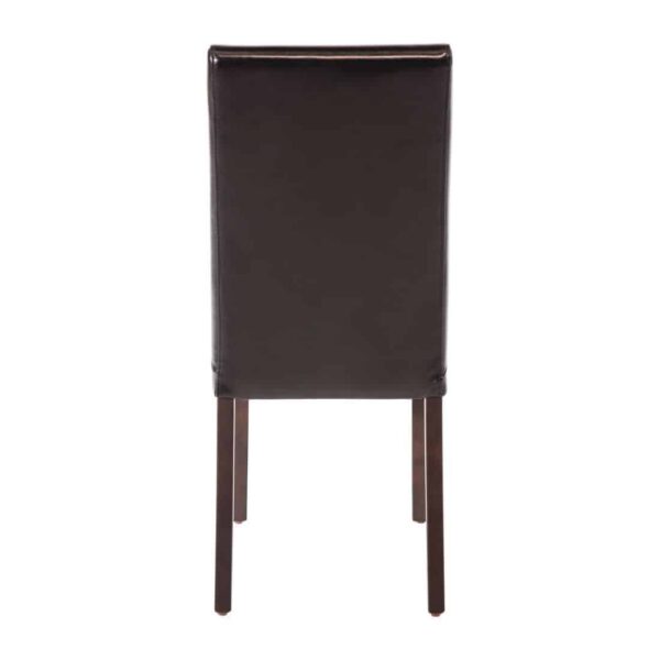 Bolero Faux Leather Dining Chair Black (Pack of 2) - Image 4