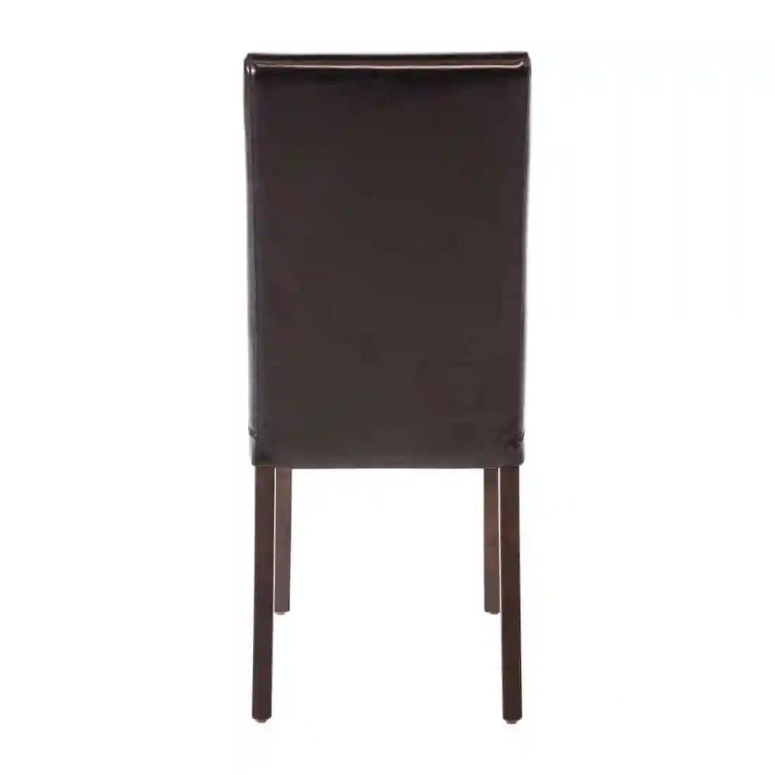 Bolero Faux Leather Dining Chair Black (Pack of 2) - Image 4