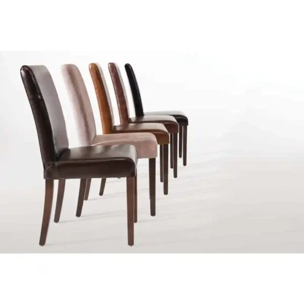Bolero Faux Leather Dining Chair Black (Pack of 2) - Image 8