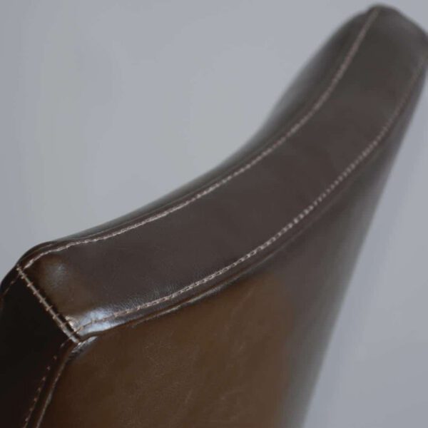 Bolero Chunky Faux Leather Chairs Dark Brown (Pack of 2) - Image 6