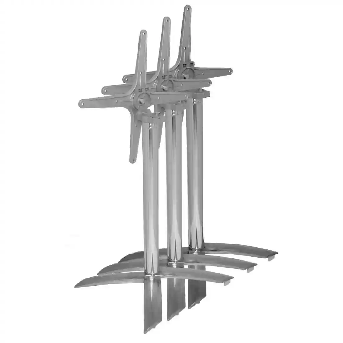 Bolero Flip Top Aluminium Table Base - Image 3