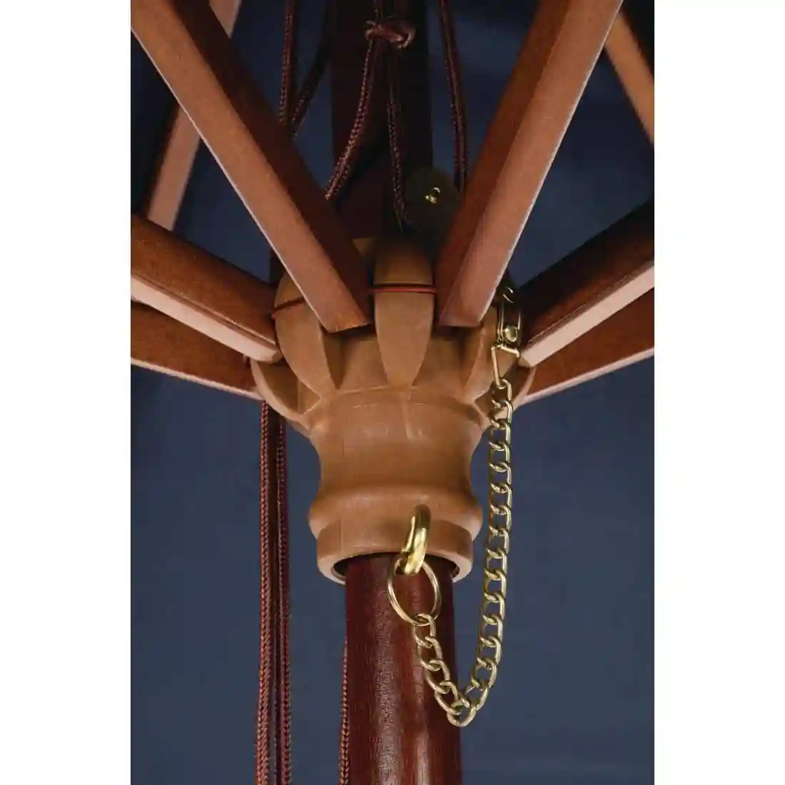 Bolero Round Parasol 2.5m Diameter Navy Blue - Image 6