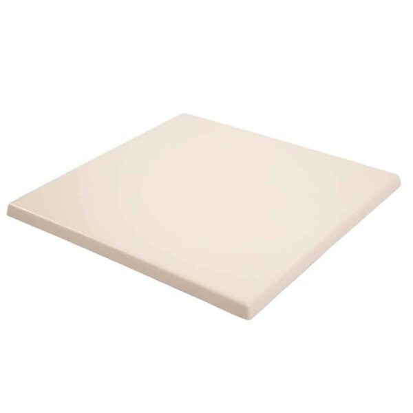 Bolero Pre-drilled Square Table Top White 600mm - Image 3