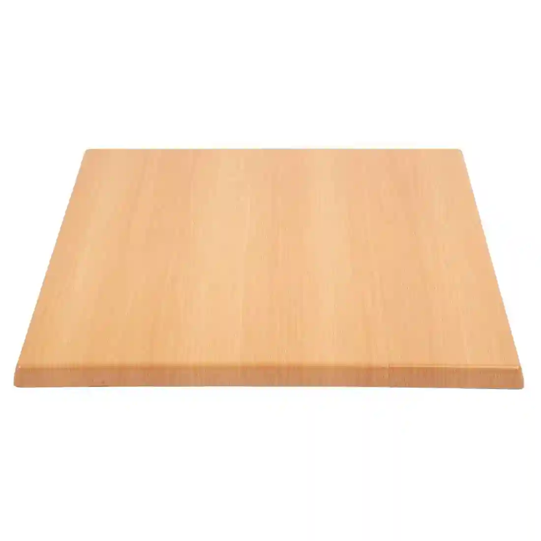 Bolero Pre-drilled Square Tabletop Beech Effect 700mm - Image 2