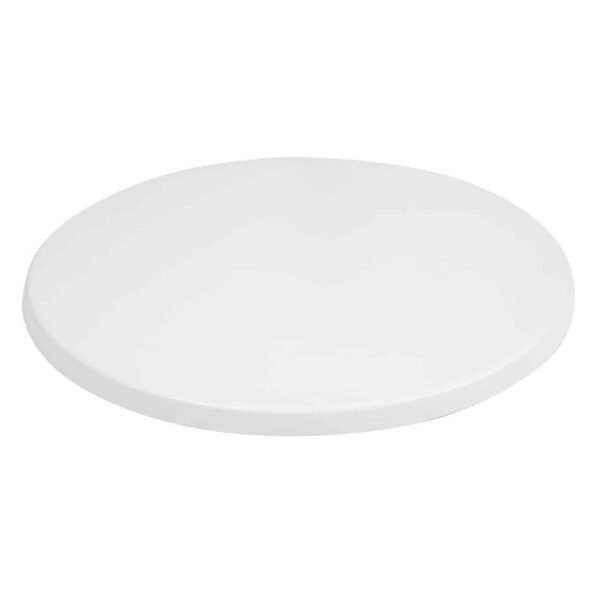 Bolero Pre-drilled Round Tabletop White 600mm