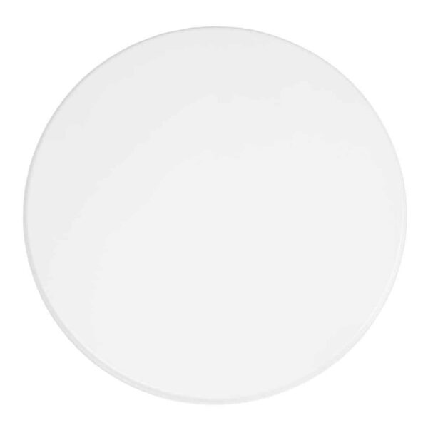 Bolero Pre-drilled Round Tabletop White 600mm - Image 2