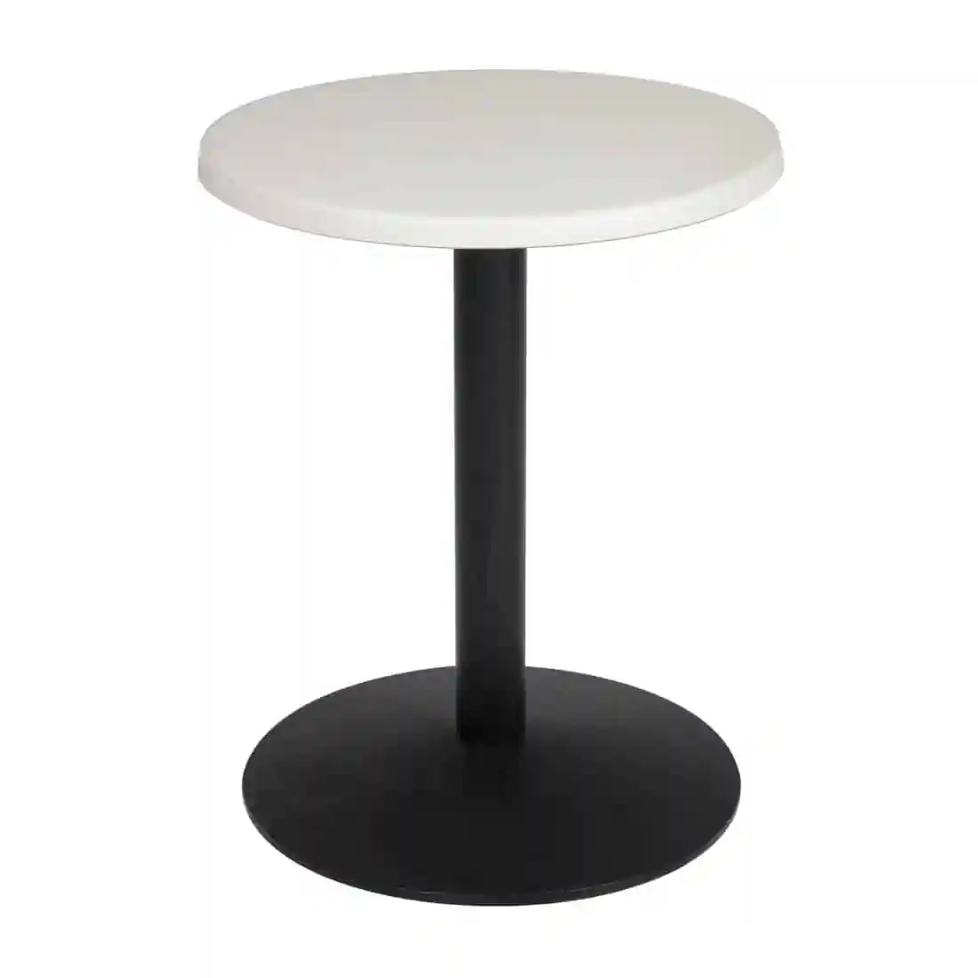 Bolero Pre-drilled Round Tabletop White 600mm - Image 6