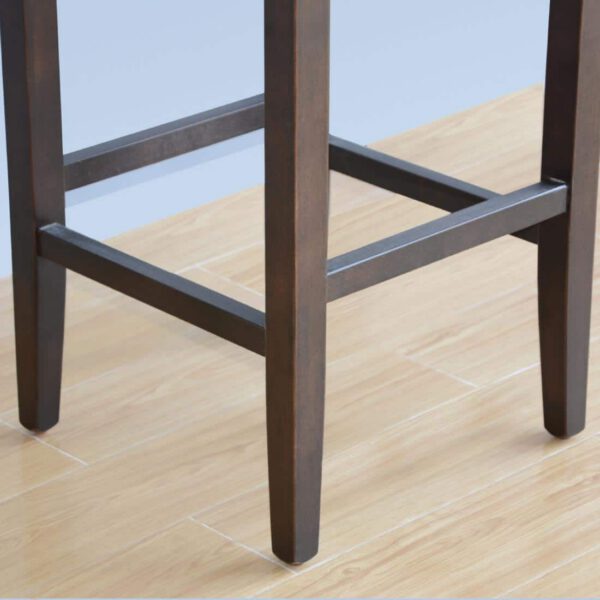 Bolero Faux Leather High Bar Stools Black (Pack of 2) - Image 4