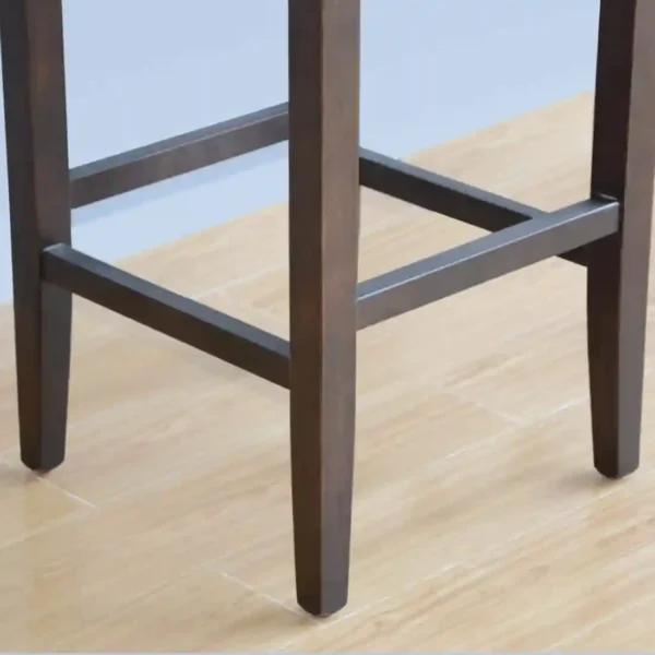 Bolero Faux Leather High Bar Stools Black (Pack of 2) - Image 4