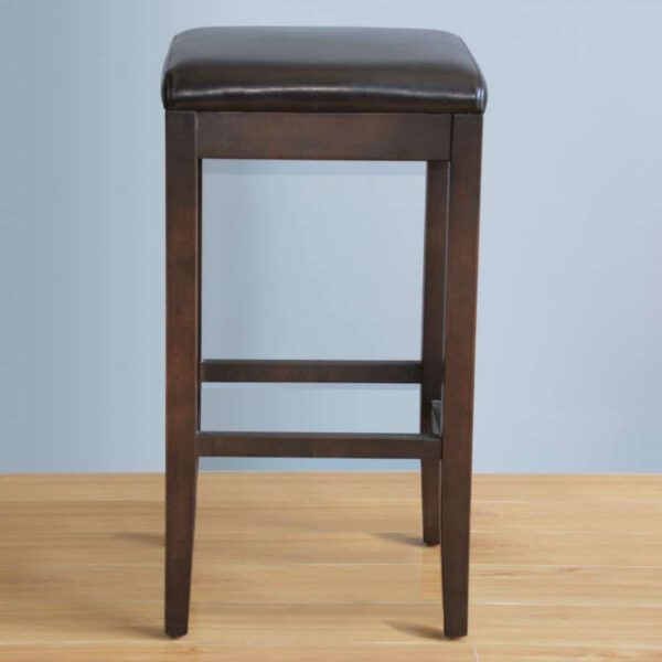 Bolero Faux Leather High Bar Stools Black (Pack of 2) - Image 5