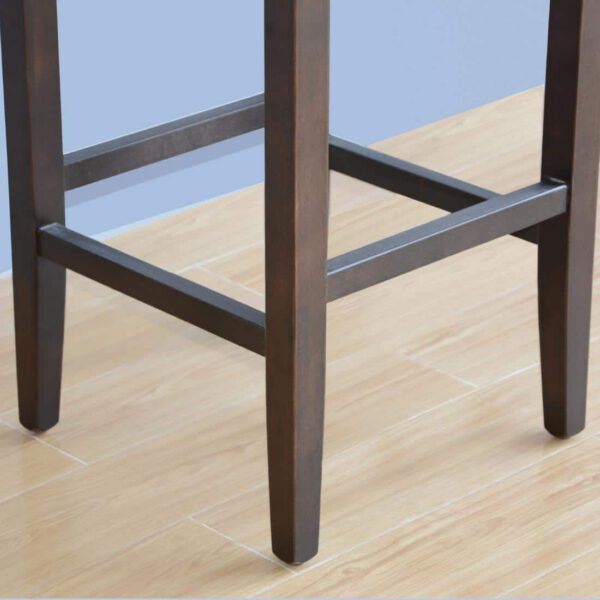 Bolero Faux Leather High Bar Stools Dark Brown (Pack of 2) - Image 4