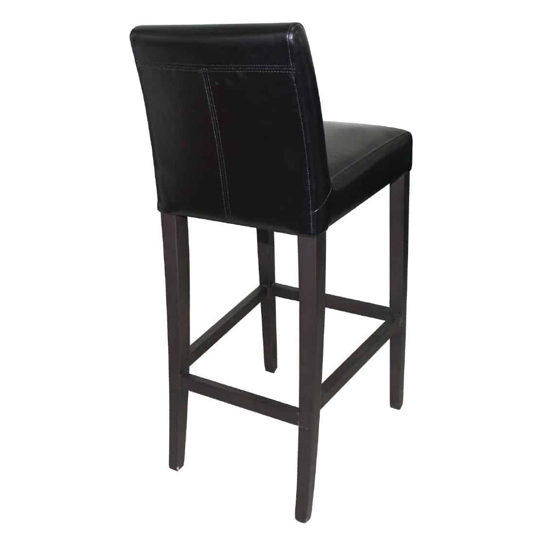 Bolero Faux Leather High Bar Stool Black - Image 3