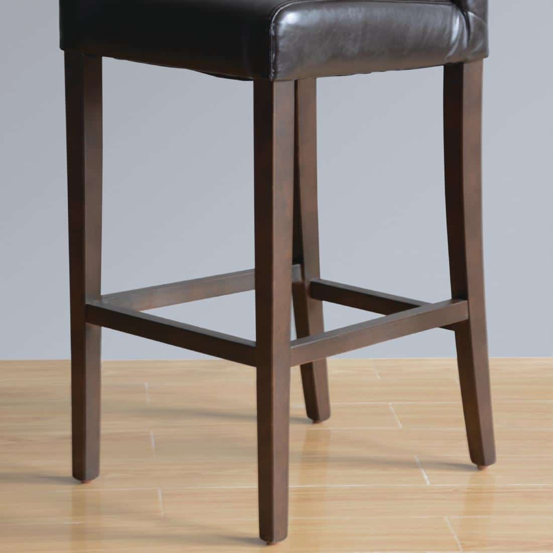 Bolero Faux Leather High Bar Stool Black - Image 6