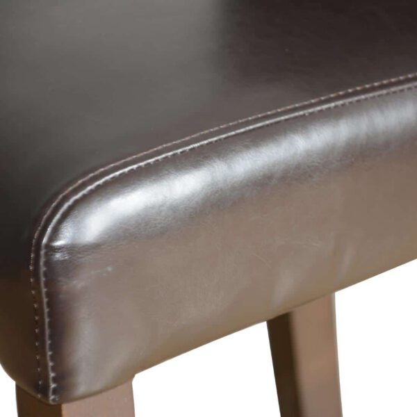 Bolero Faux Leather High Bar Stool Brown (Single) - Image 4