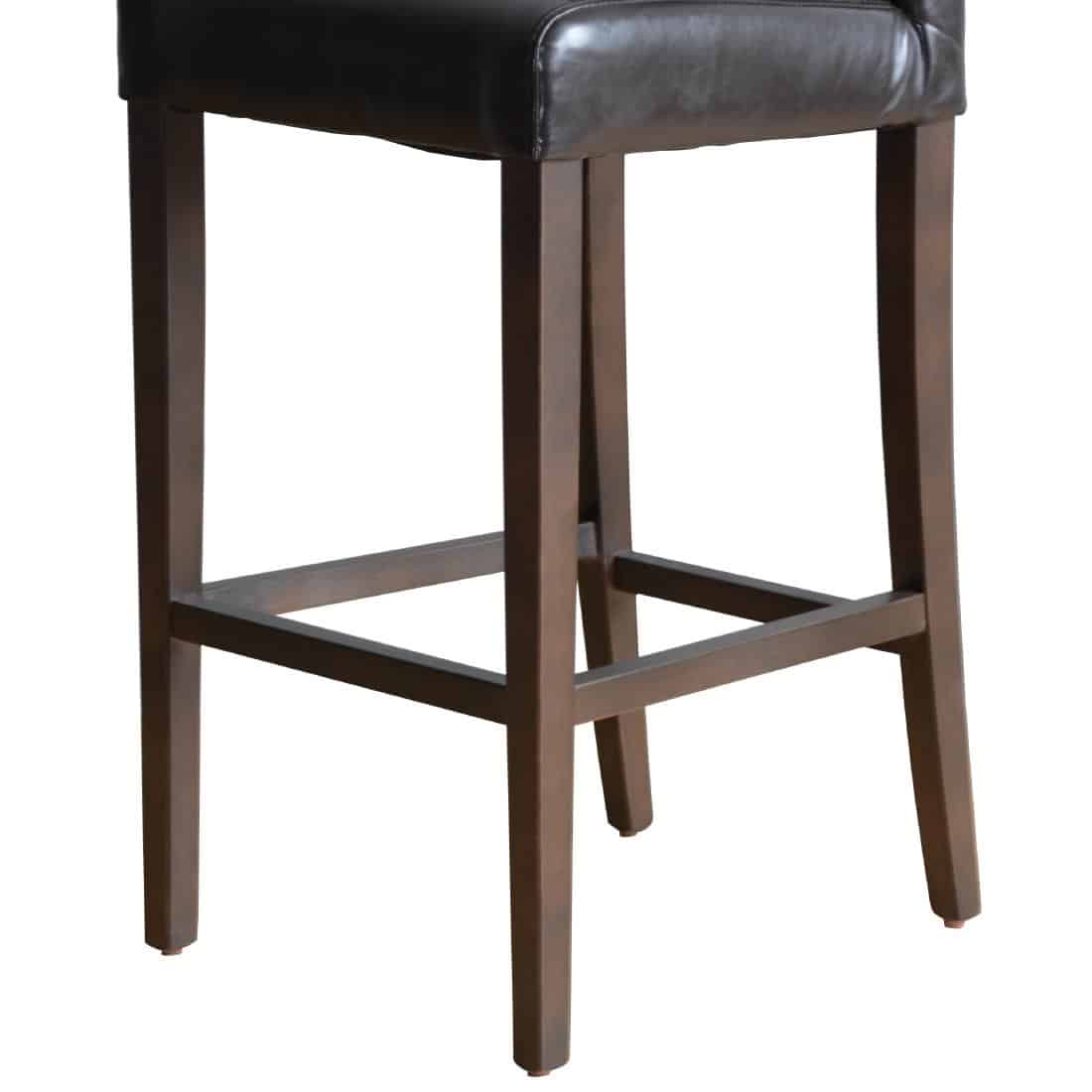 Bolero Faux Leather High Bar Stool Brown (Single) - Image 6