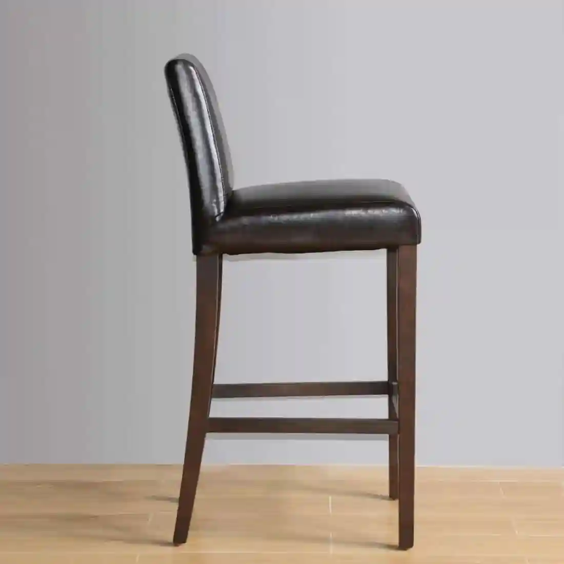 Bolero Faux Leather High Bar Stool Brown (Single) - Image 6