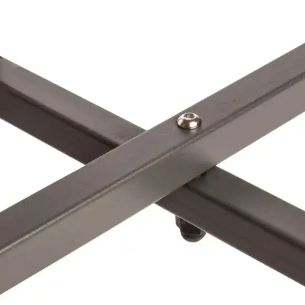 Bolero Round Steel Patterned Bistro Table Grey 600mm - Image 5
