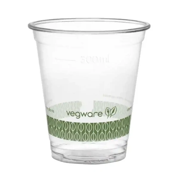 Vegware Compostable PLA Cold Cups 340ml / 12oz (Pack of 1000) - Image 2