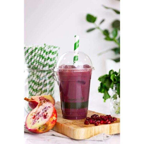 Vegware Compostable Cold Cup Domed Lids 340ml / 12oz and 455ml / 16oz (Pack of 1000) - Image 2
