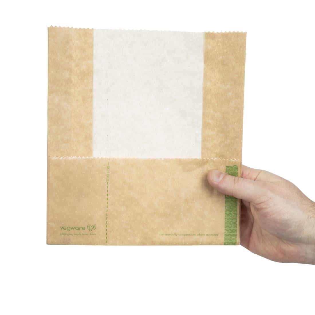 Vegware Compostable Kraft Panini Bags (Pack of 500) - Image 5