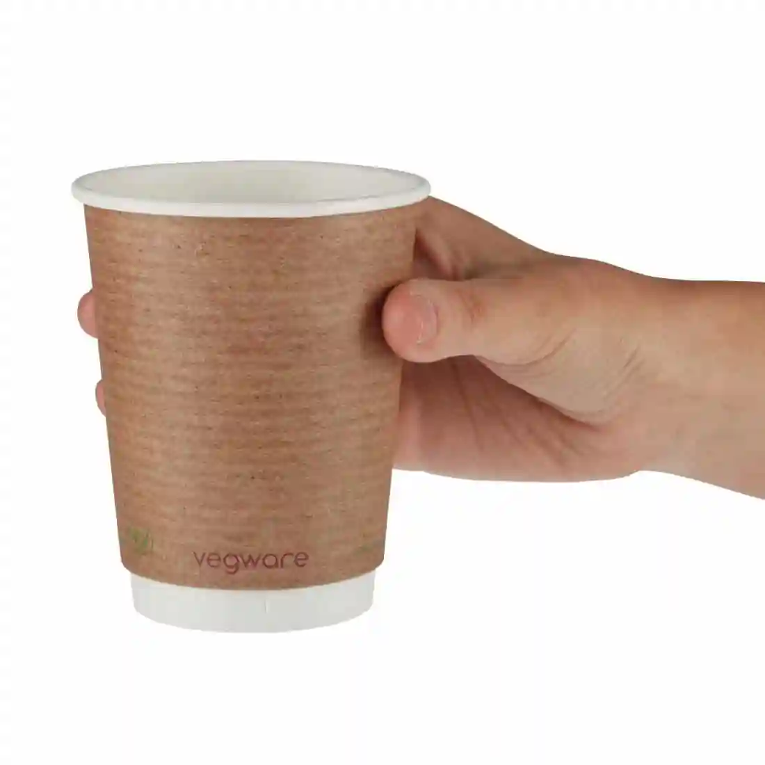 Vegware Compostable Coffee Cups Double Wall 340ml / 12oz (Pack of 500) - Image 3
