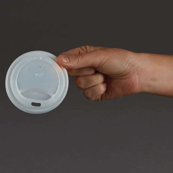 Vegware Compostable Coffee Cup Lids 225ml / 8oz (Pack of 1000) - Image 3