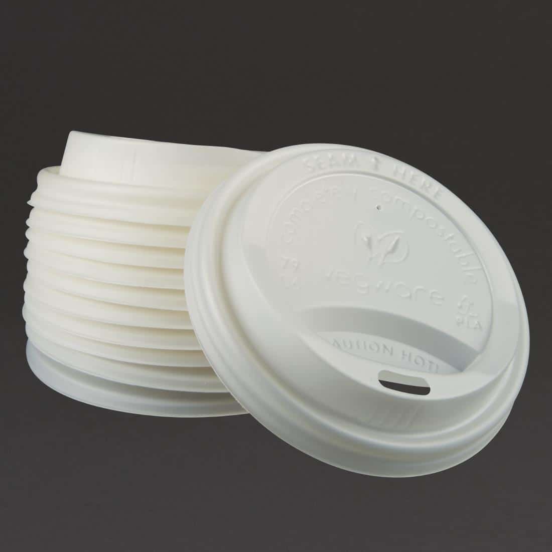 Vegware Compostable Coffee Cup Lids 225ml / 8oz (Pack of 1000) - Image 5