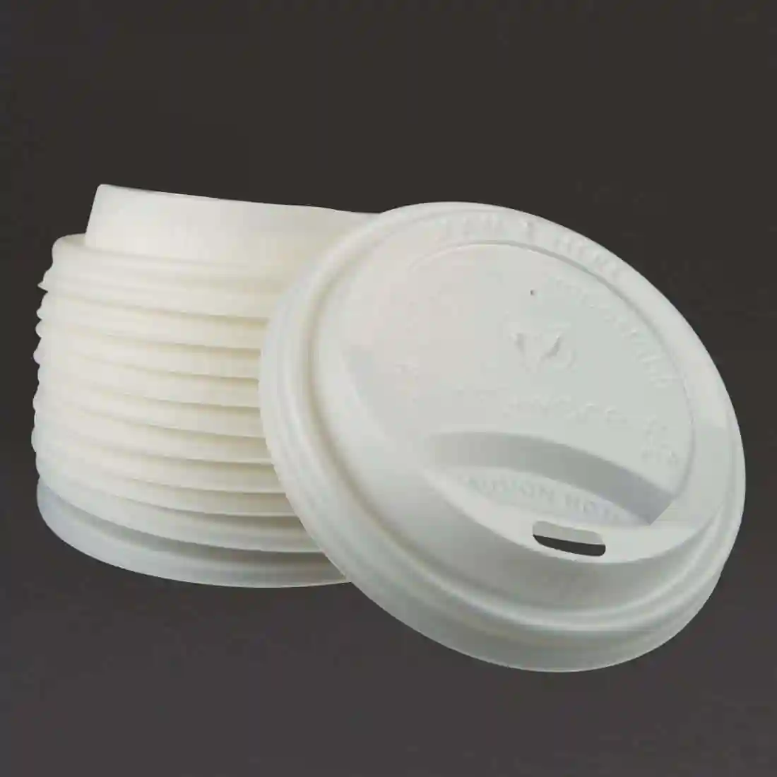 Vegware Compostable Coffee Cup Lids 225ml / 8oz (Pack of 1000) - Image 4