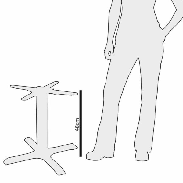 Bolero Cast Iron Coffee Height Table Base - Image 7