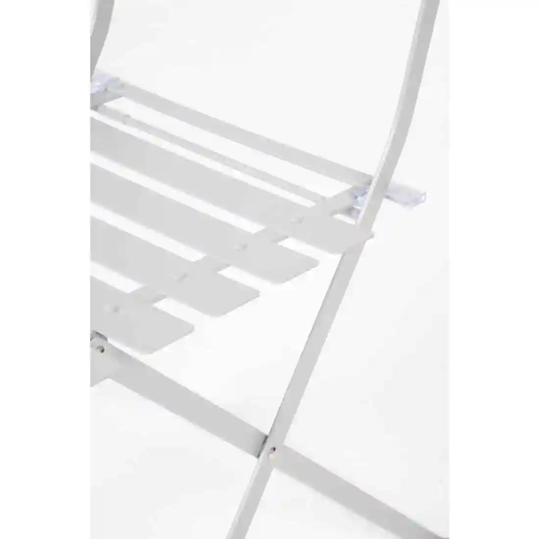 Bolero Perth Grey Pavement Style Steel Folding Chairs (Pack of 2) - Image 3