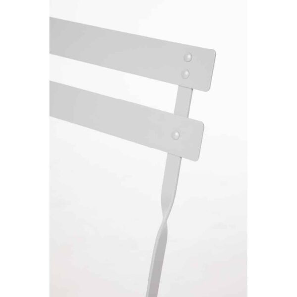 Bolero Perth Grey Pavement Style Steel Folding Chairs (Pack of 2) - Image 4