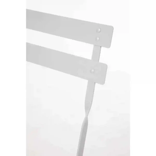 Bolero Perth Grey Pavement Style Steel Folding Chairs (Pack of 2) - Image 4