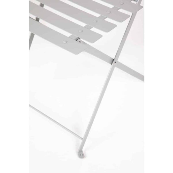 Bolero Perth Grey Pavement Style Steel Folding Chairs (Pack of 2) - Image 5