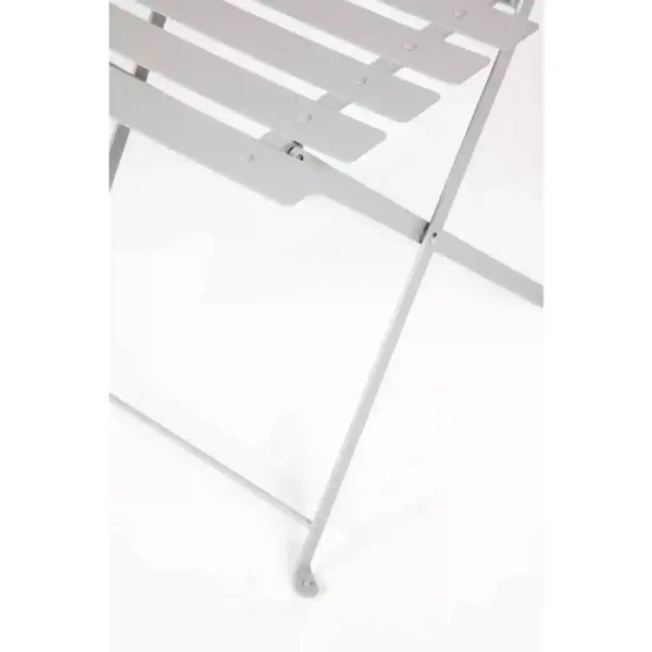 Bolero Perth Grey Pavement Style Steel Folding Chairs (Pack of 2) - Image 5