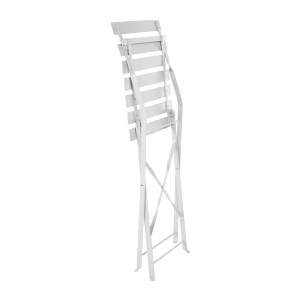 Bolero Perth Grey Pavement Style Steel Folding Chairs (Pack of 2) - Image 6