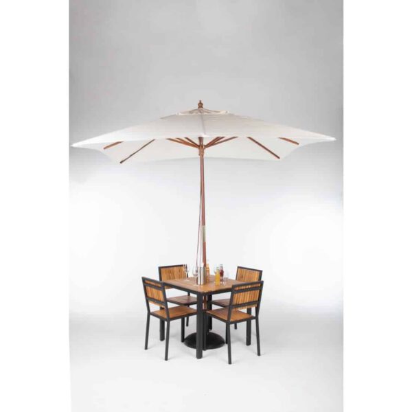 Bolero Square Pulley Parasol 2.5m Diameter Cream - Image 8