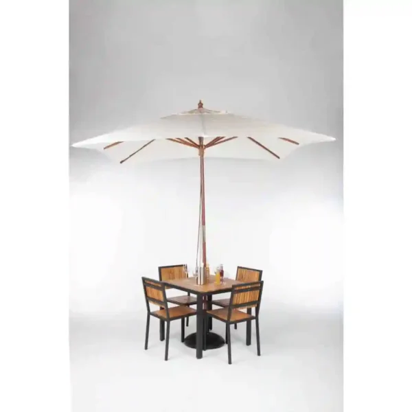 Bolero Square Pulley Parasol 2.5m Diameter Cream - Image 8