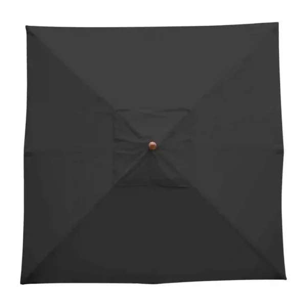 Bolero Square Double Pulley Parasol 2.5m Diameter Black - Image 5