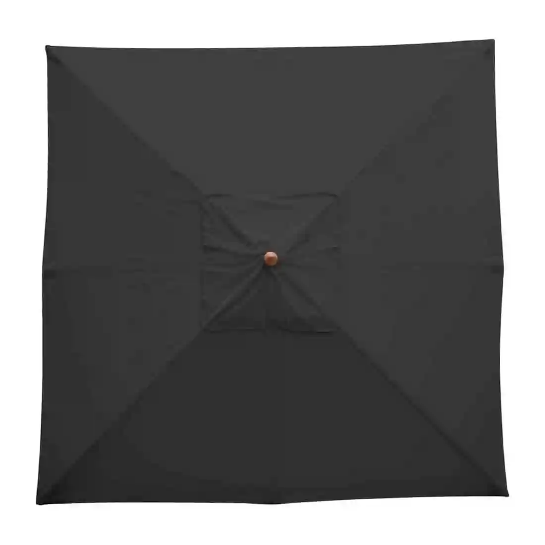 Bolero Square Double Pulley Parasol 2.5m Diameter Black - Image 5