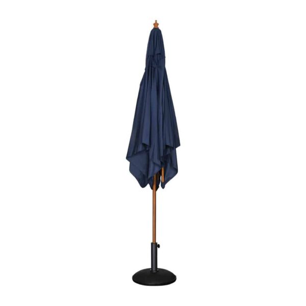 Bolero Square Double Pulley Parasol 2.5m Diameter Navy Blue - Image 2