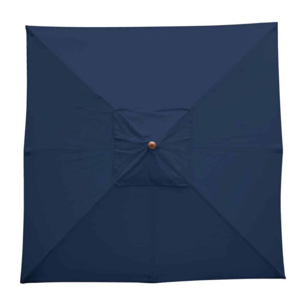 Bolero Square Double Pulley Parasol 2.5m Diameter Navy Blue - Image 5
