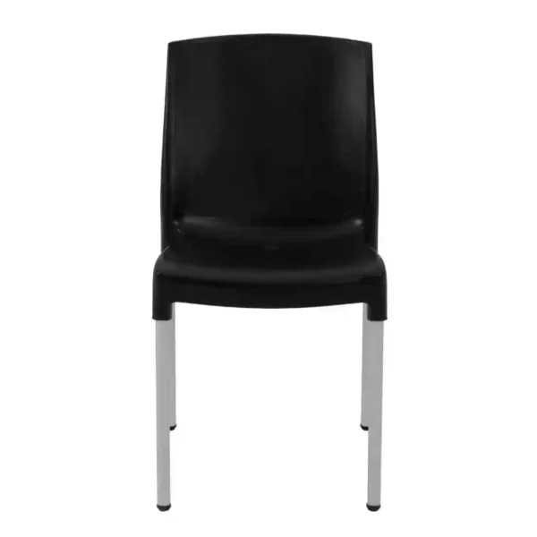 Stacking Bistro Side Chairs Black (Pack of 4) - Image 3